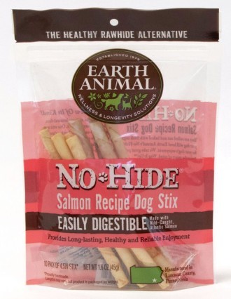 Earth Animal No Hide Salmon Dog Stix 10 pack